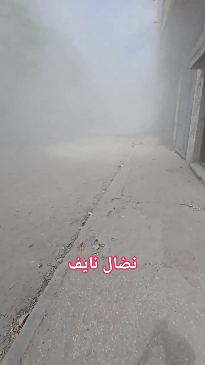 Violent raids targeting the vicinity of the Islamic complex in the Sabra neighborhood in Gaza City.