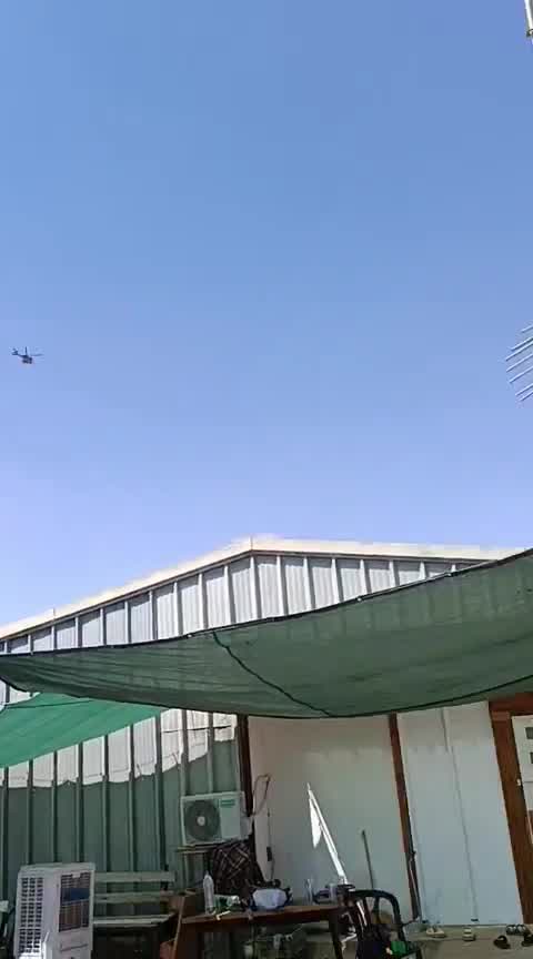 Footage from the moment of the interception: A combat helicopter intercepted one of the drones launched from Yemen