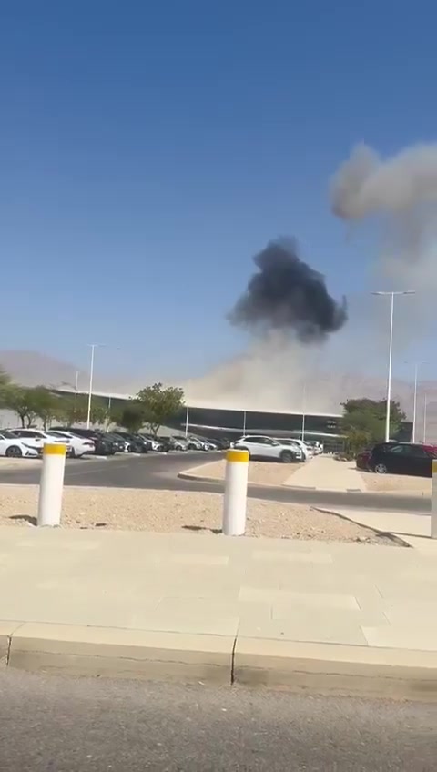 Reports of a Houthi UAV strike at Ramon Airport near Eilat, Israel 
