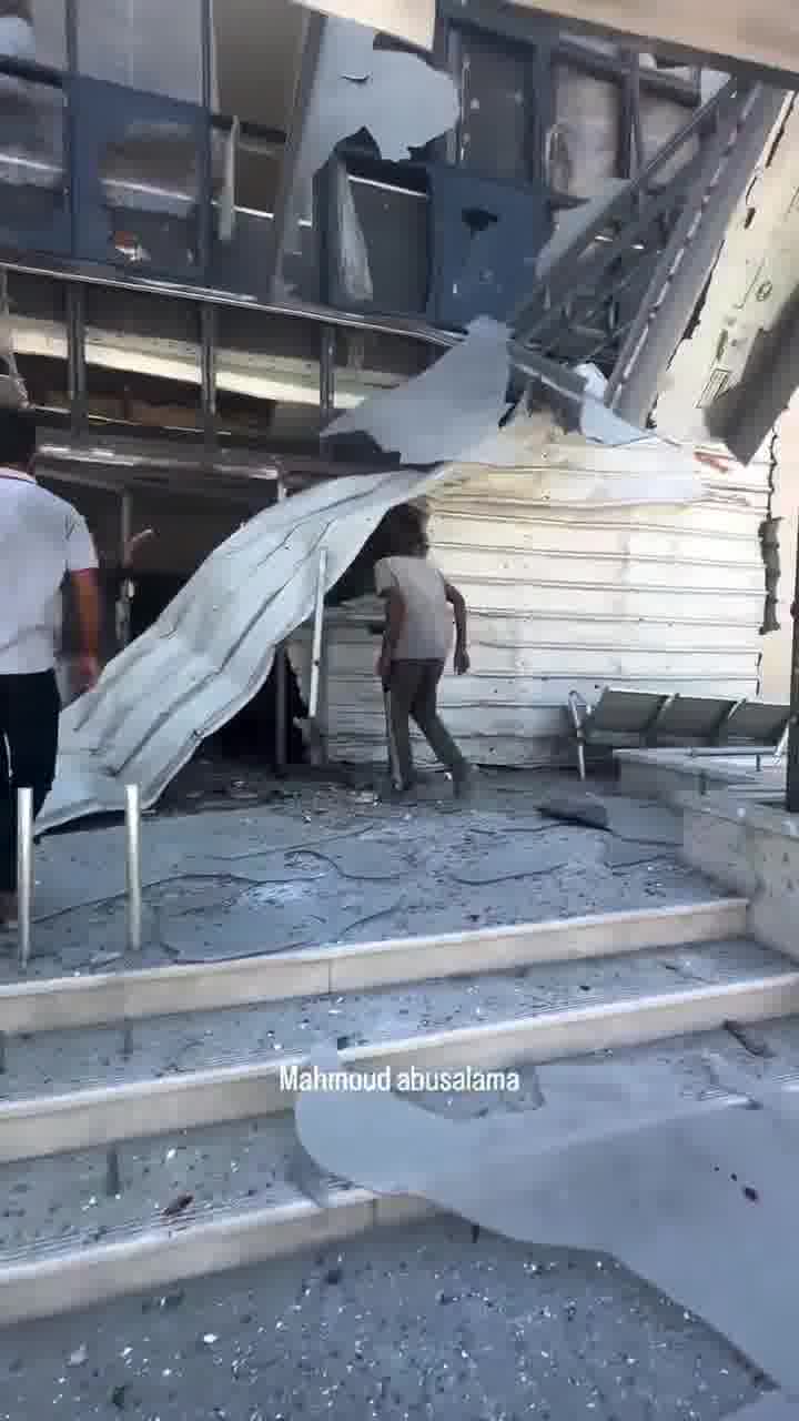 Several killed and injured after Israeli airstrikes targeted displaced civilians near Al-Wafa Elderly Care Hospital in Gaza City