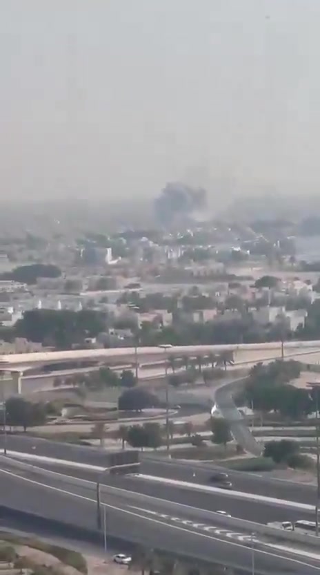 Documentation: Smoke rises in the Doha sky after several explosions 