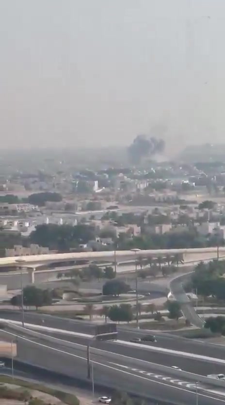 Documentation: Smoke rises in the Doha sky after several explosions 
