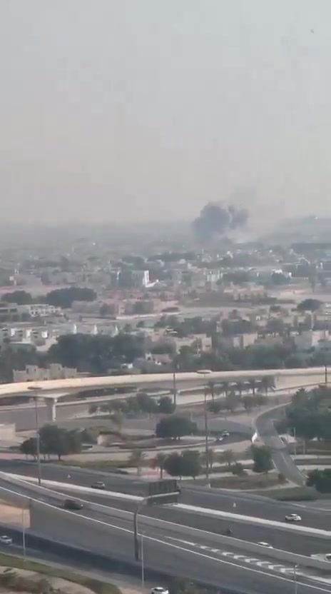 Documentation: Smoke rises in the Doha sky after several explosions 