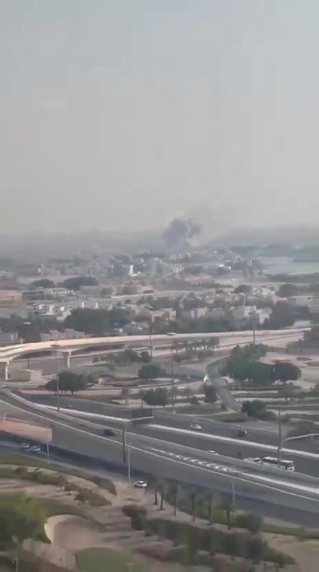 Documentation: Smoke rises in the Doha sky after several explosions 