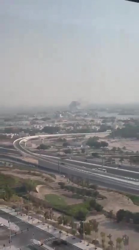 Documentation: Smoke rises in the Doha sky after several explosions 
