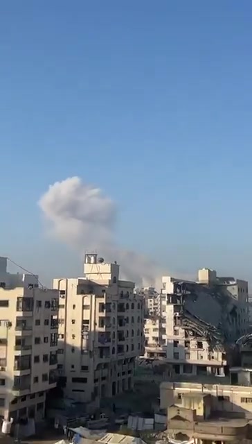 Gaza reports: Israeli army carrying out explosions of buildings in the south of the city, in the area of the University College