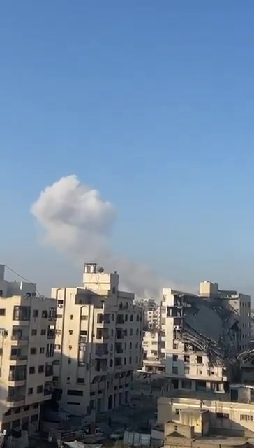 Gaza reports: Israeli army carrying out explosions of buildings in the south of the city, in the area of the University College