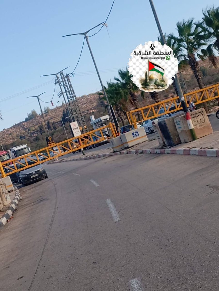 Israeli forces shut down the main entrance to the town of Turmus Ayya in the central occupied West Bank