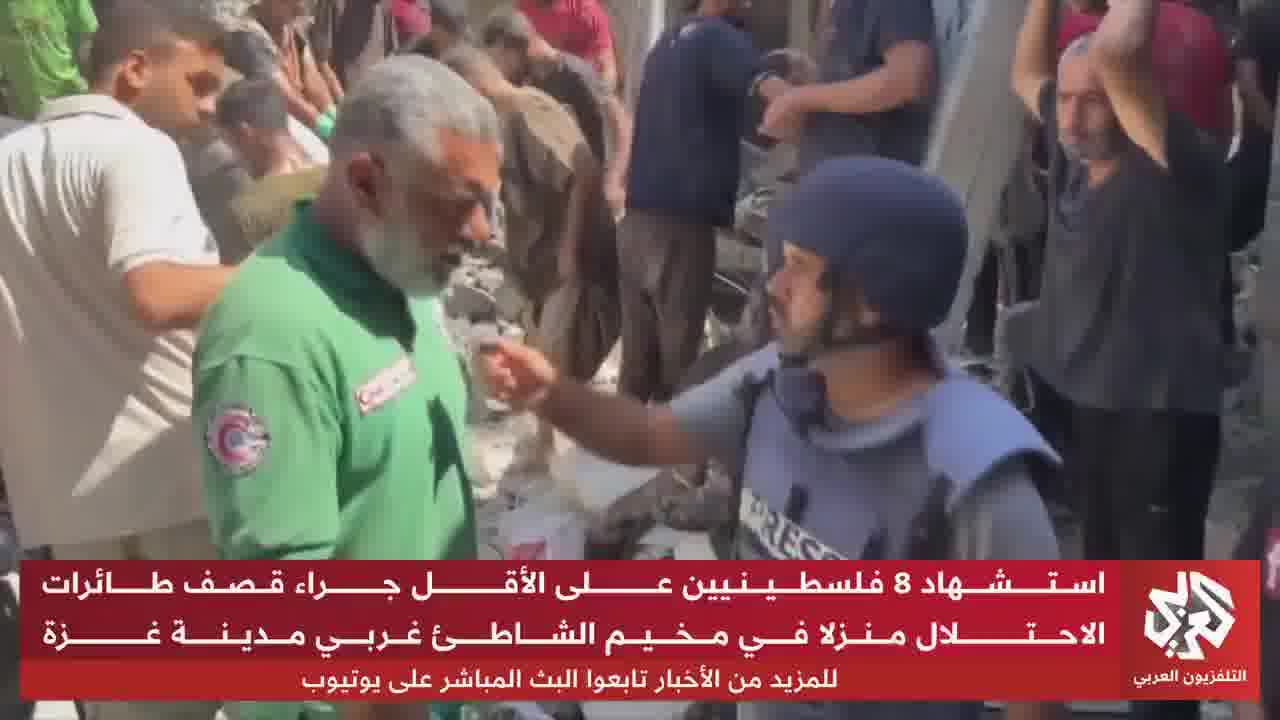 A violent Israeli raid on a house in the Al-Shati refugee camp, west of Gaza, left dead and wounded. A collapse almost claimed the lives of a number of residents