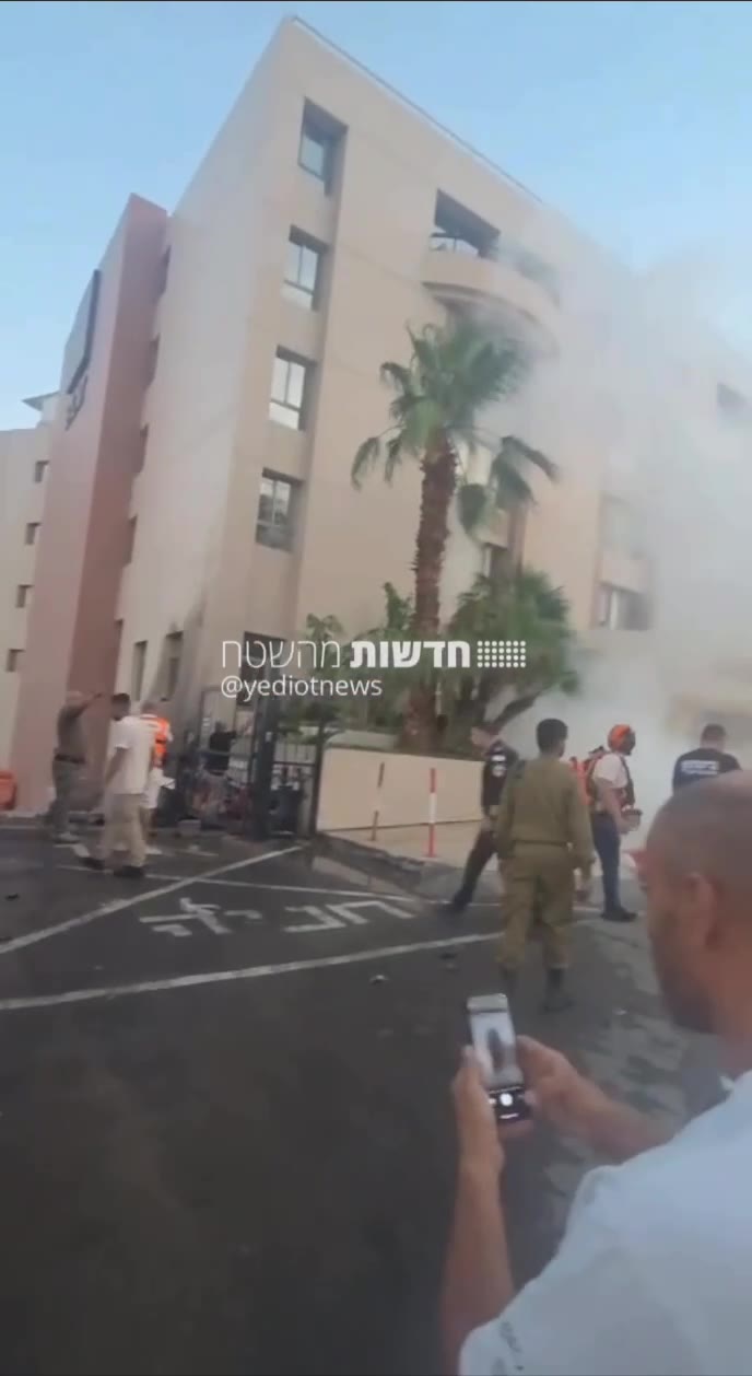 Report of a drone hitting a hotel in Eilat, no injuries known at this stage