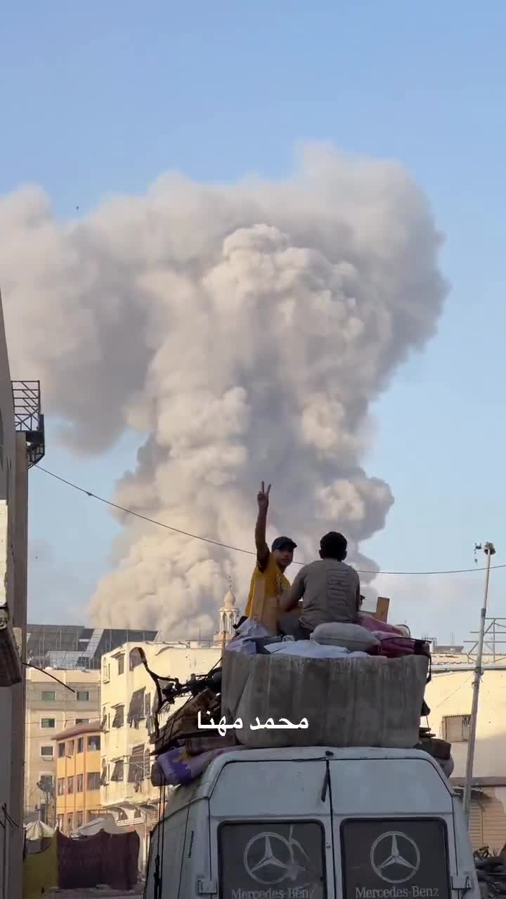 Reports in Gaza City that the Israeli army blew up booby-trapped APCs