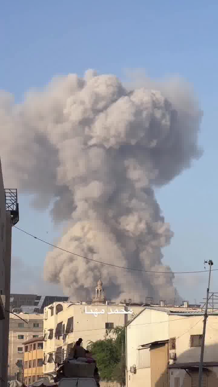 Reports in Gaza City that the Israeli army blew up booby-trapped APCs