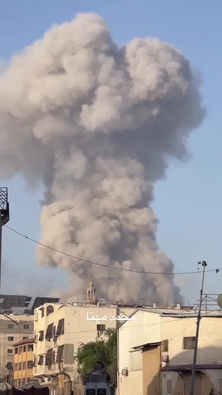 Reports in Gaza City that the Israeli army blew up booby-trapped APCs