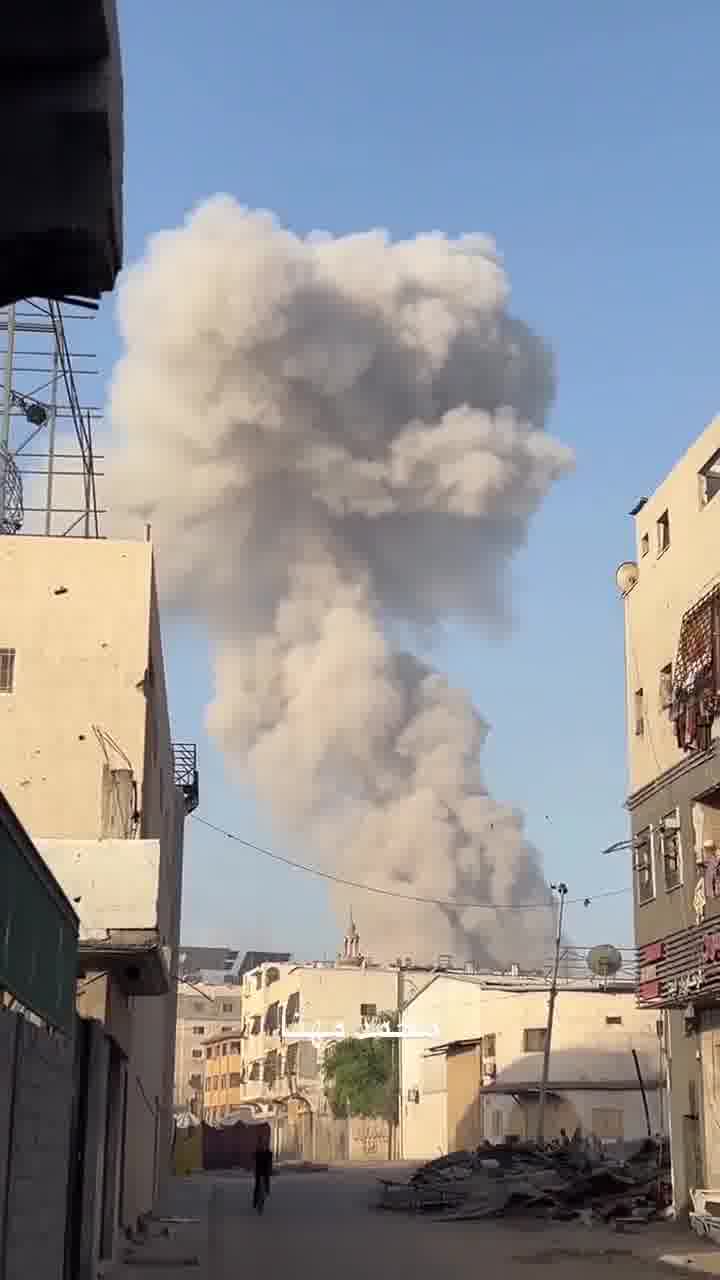 Reports in Gaza City that the Israeli army blew up booby-trapped APCs