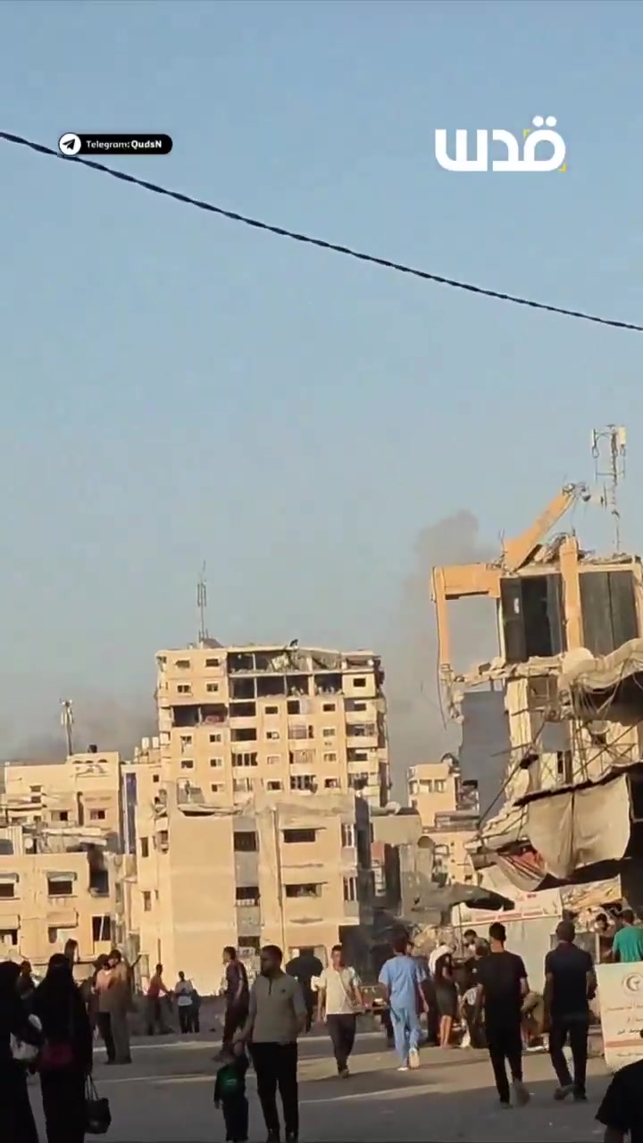 Aircraft continue to launch raids on the Al-Shati refugee camp, west of Gaza.