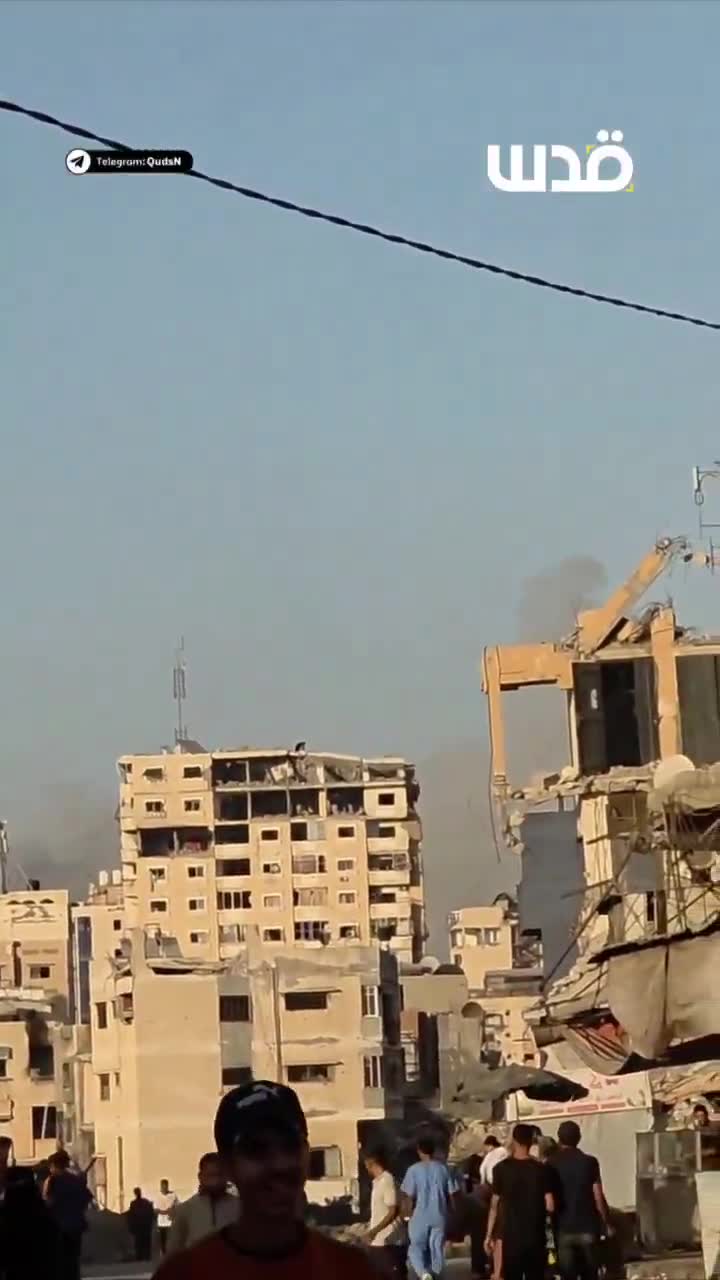 Aircraft continue to launch raids on the Al-Shati refugee camp, west of Gaza.