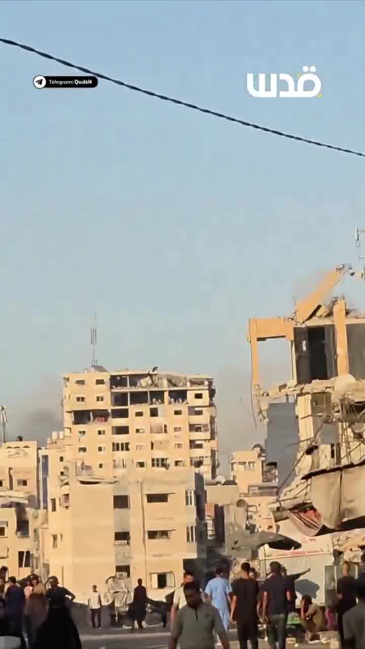 Aircraft continue to launch raids on the Al-Shati refugee camp, west of Gaza.