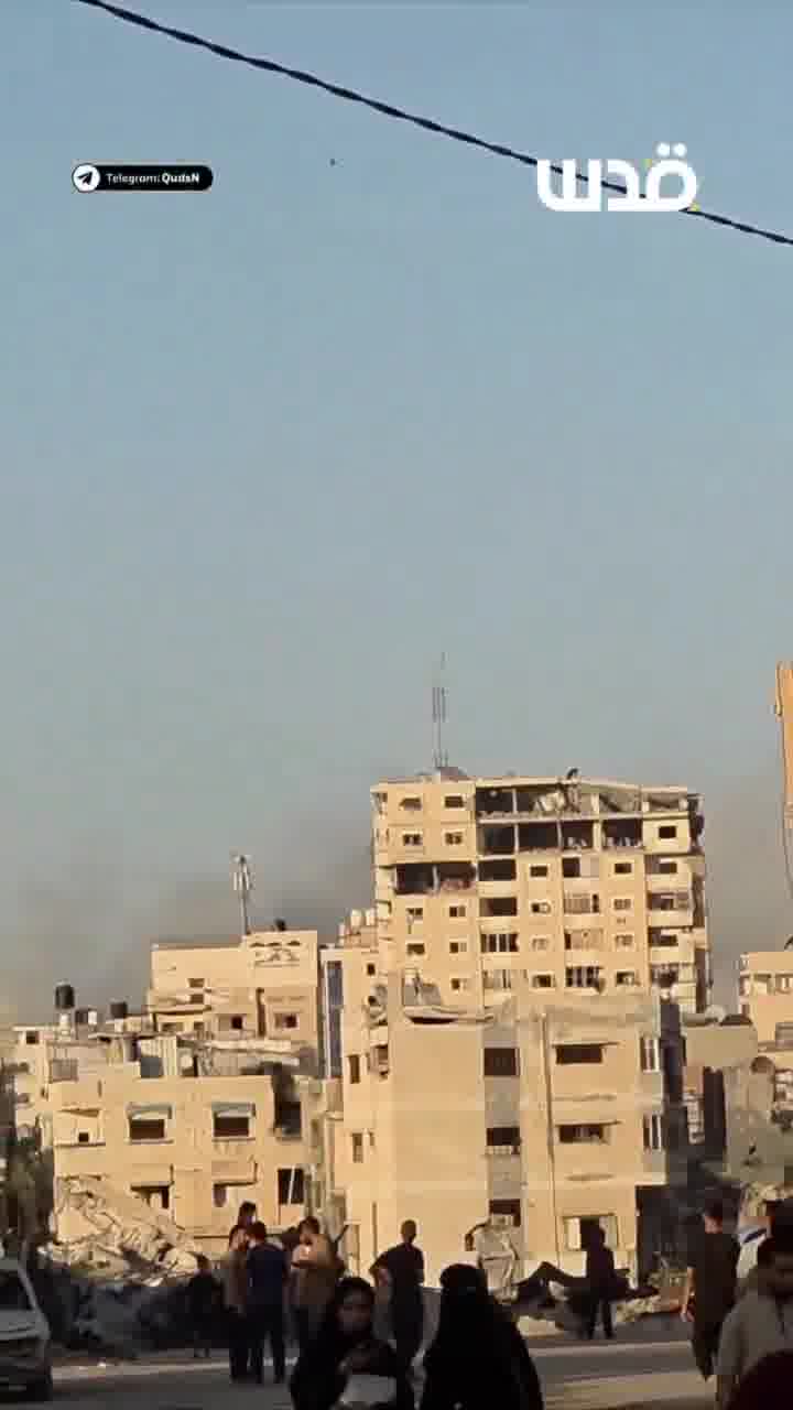 Aircraft continue to launch raids on the Al-Shati refugee camp, west of Gaza.