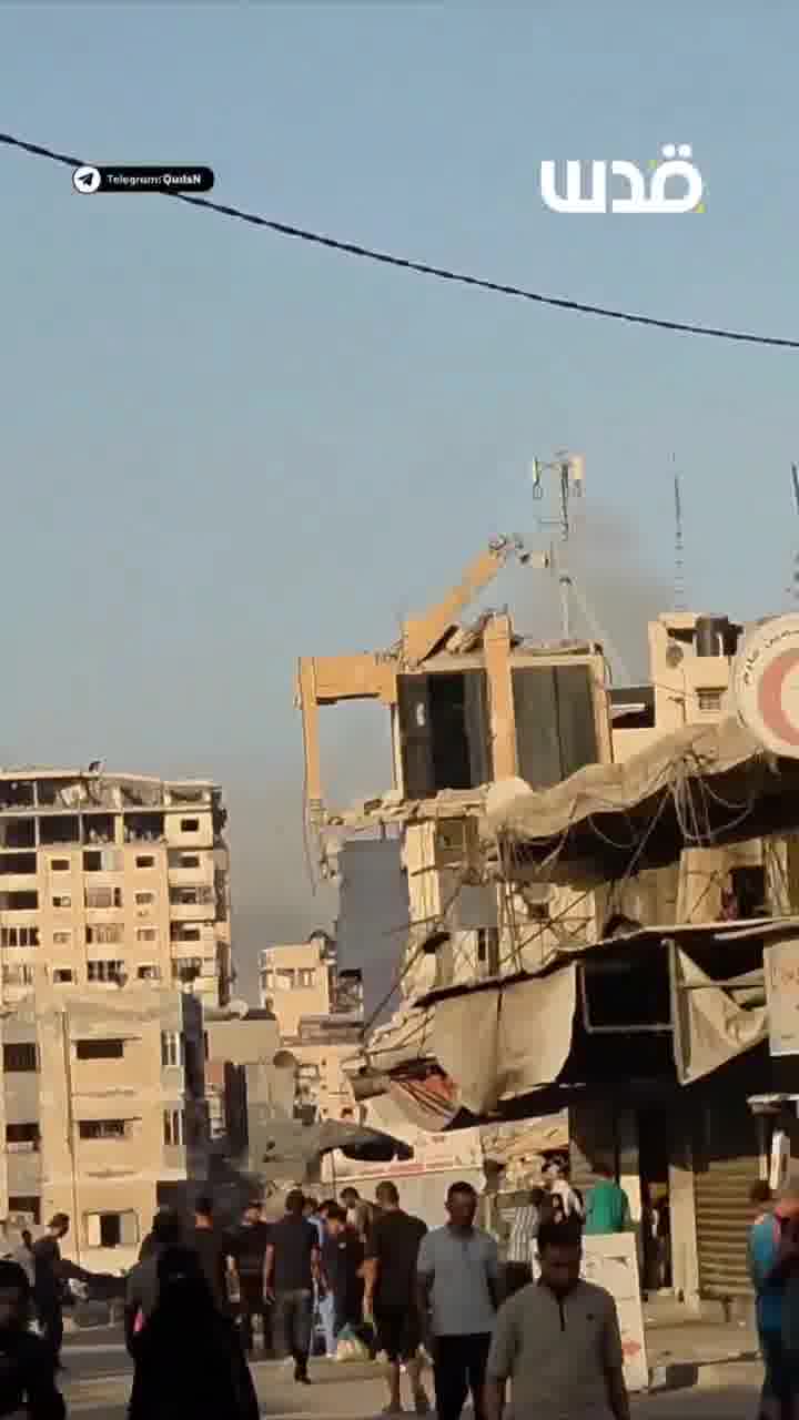 Aircraft continue to launch raids on the Al-Shati refugee camp, west of Gaza.