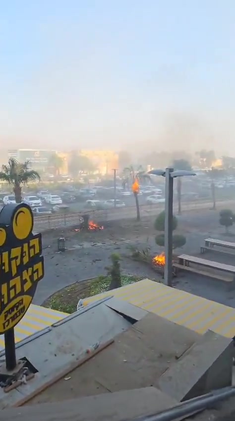 Footage shows the moment an explosive-laden drone, likely launched by the Houthis in Yemen, struck Eilat.Medics and security forces are responding to reports of an impact in Eilat after sirens warning of a drone infiltration sounded in the city
