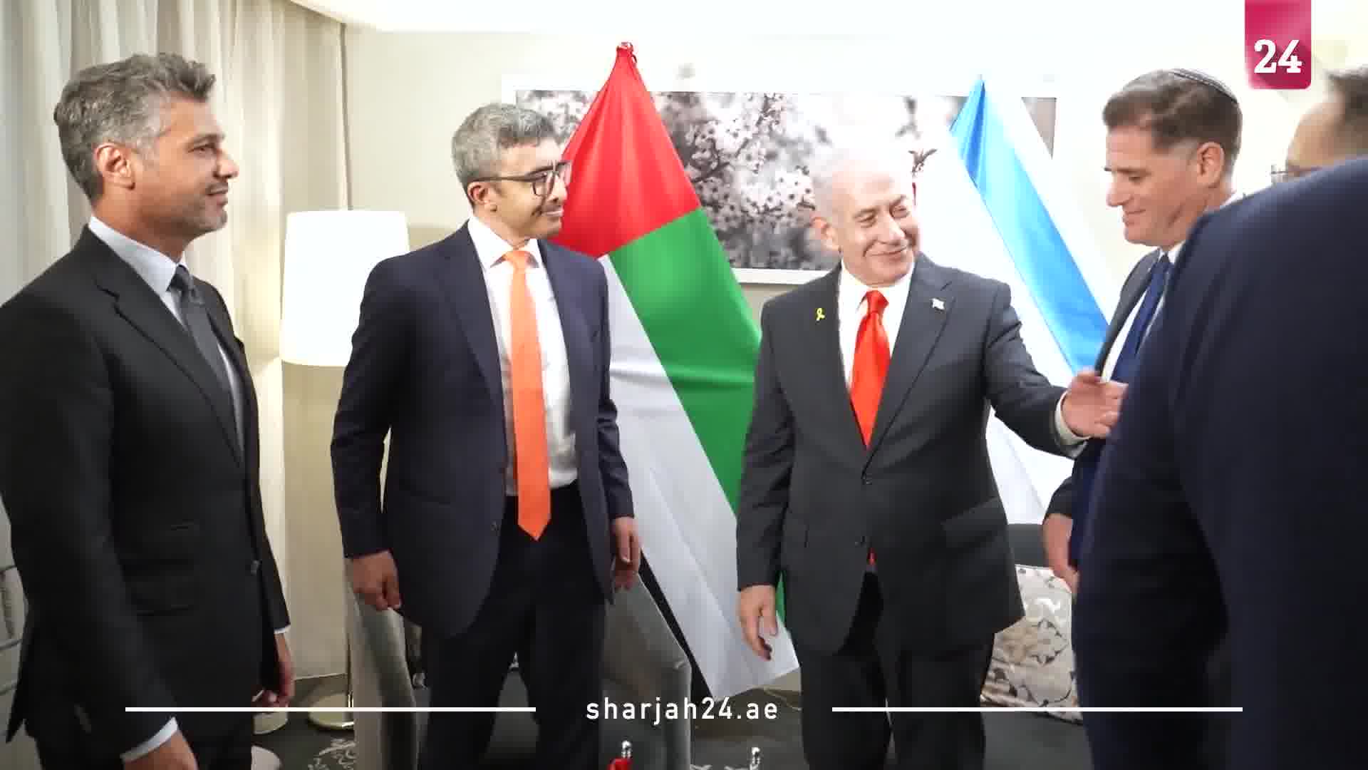 The Emirati channel Sharjah 24 published footage of the meeting between Prime Minister Netanyahu and Emirati Foreign Minister Sheikh Abdullah bin Zayed. The Emirati Ambassador to Israel, Mohammed Al Khaja, was also present. The official news agency of the United Arab Emirates reported tonight that Prime Minister Netanyahu met with the Foreign Minister of the United Arab Emirates, Sheikh Abdullah bin Zayed, on the sidelines of the UN General Assembly. At the meeting, they discussed regional developments and the international community's efforts to bring an end to the war in Gaza, according to the Emirati statement.