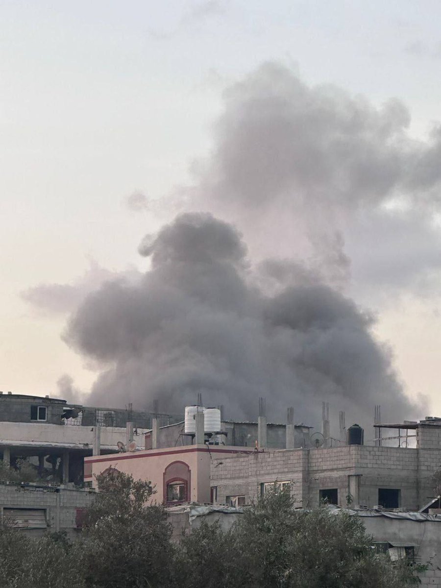 An airstrike launched by warplanes on the Maghazi camp in the central Gaza Strip.