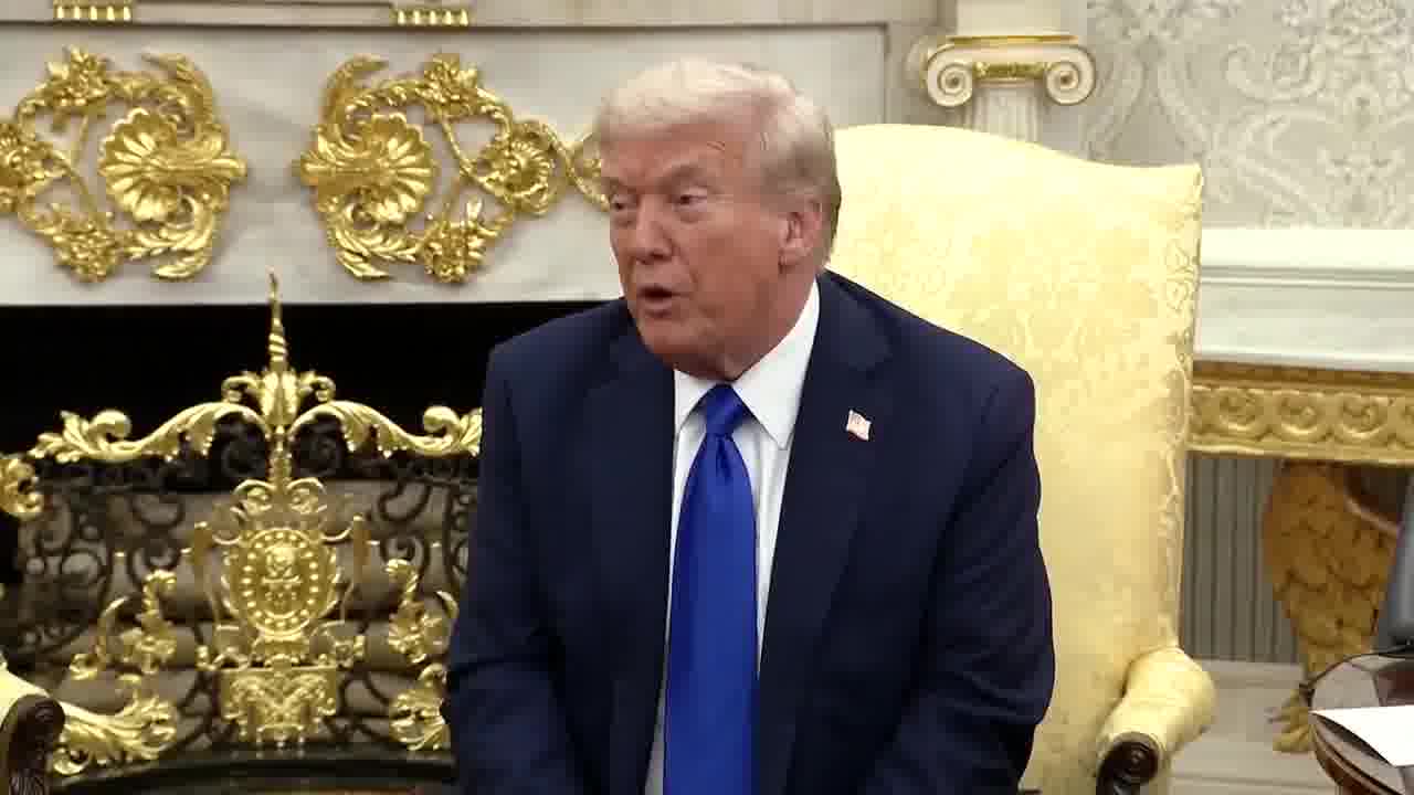 Question: What guarantees are you giving your Arab partners that Israel will not resume its offensive once the hostages are released? TRUMP: We have a lot of power and we're gonna do everything possible to make sure everybody adheres to the deal