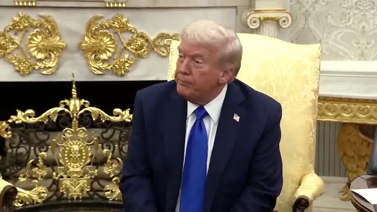 Question: What guarantees are you giving your Arab partners that Israel will not resume its offensive once the hostages are released? TRUMP: We have a lot of power and we're gonna do everything possible to make sure everybody adheres to the deal