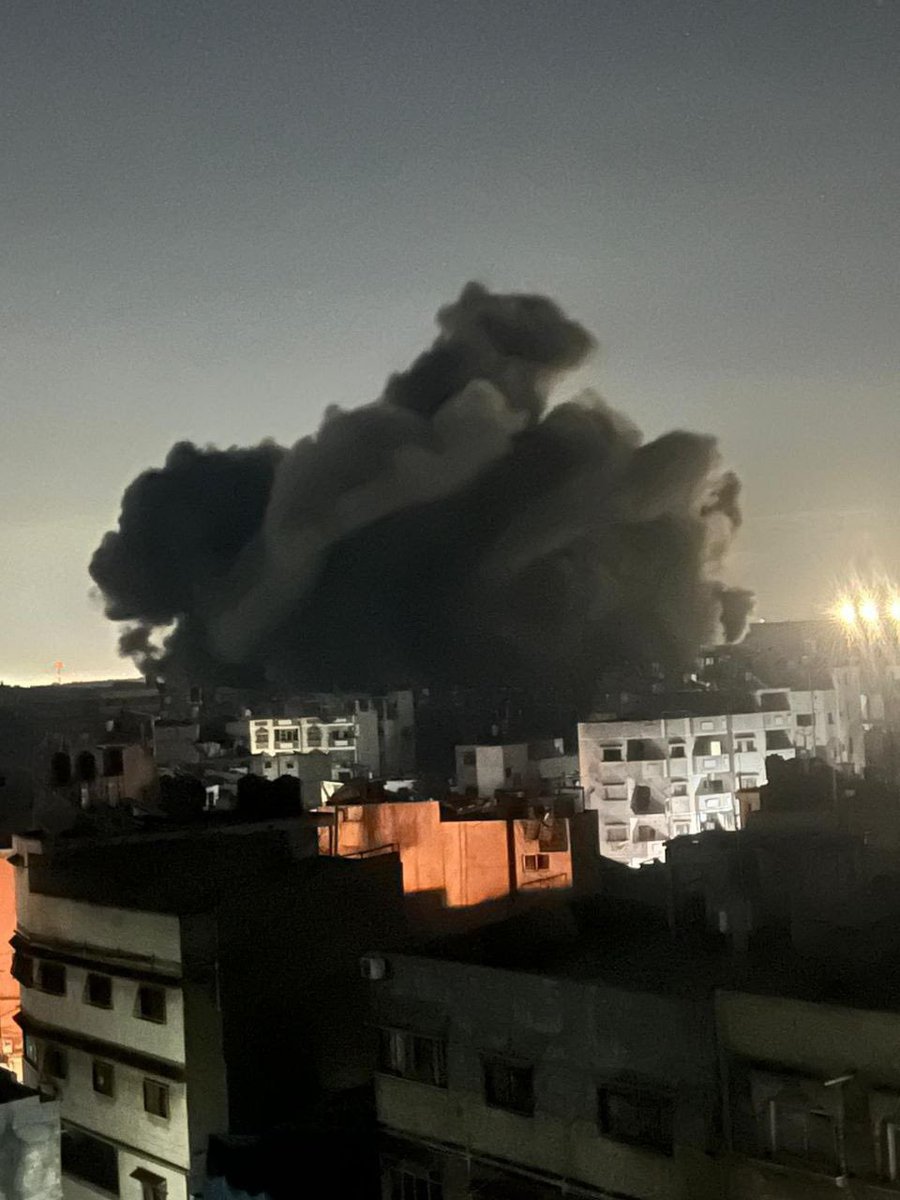 Two Israeli airstrikes hit the eastern areas of Al Tuffah neighborhood of Gaza City