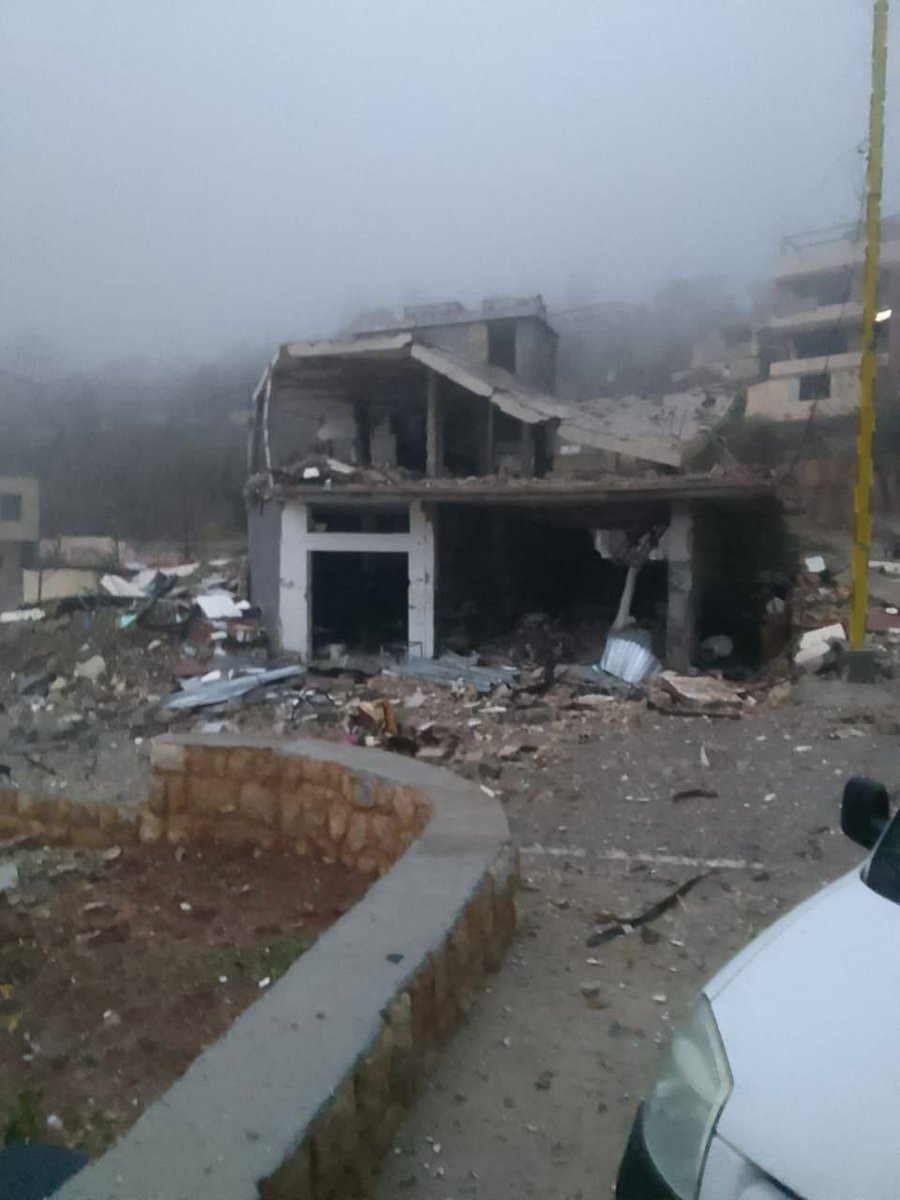 In der Stadt Adaysseh im Südlibanon wurde ein Haus von israelischen Armeeangehörigen gesprengt.