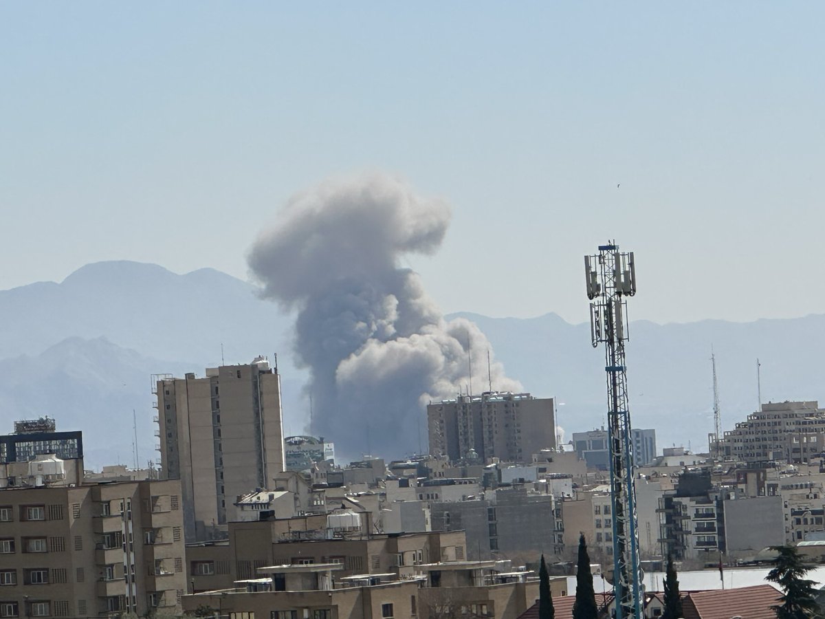 Sound of fighters and several explosions heard in Tehran just now