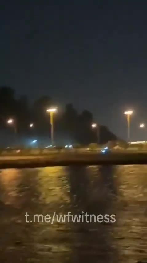 New footage also shows an impact near the Juffair Naval Base in Bahrain