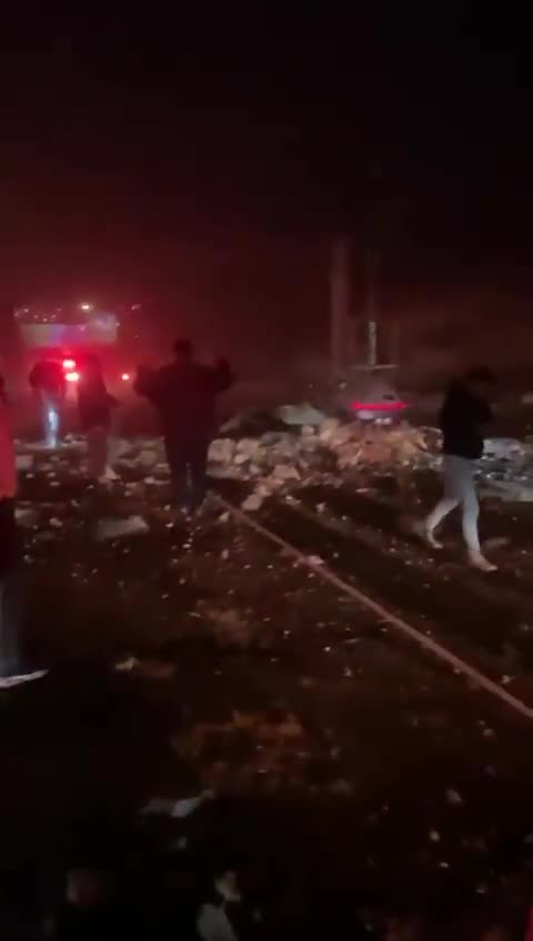 Consequences of Iranian ballistic missile strike in Jerusalem area