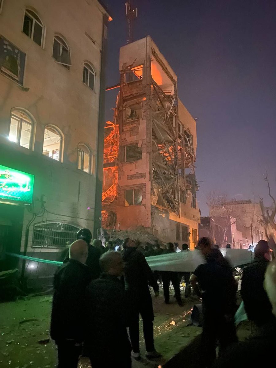 Building destroyed at 'Martyrs' Square, Mojahedin Islam Street, Absardar Neighborhood, Tehran