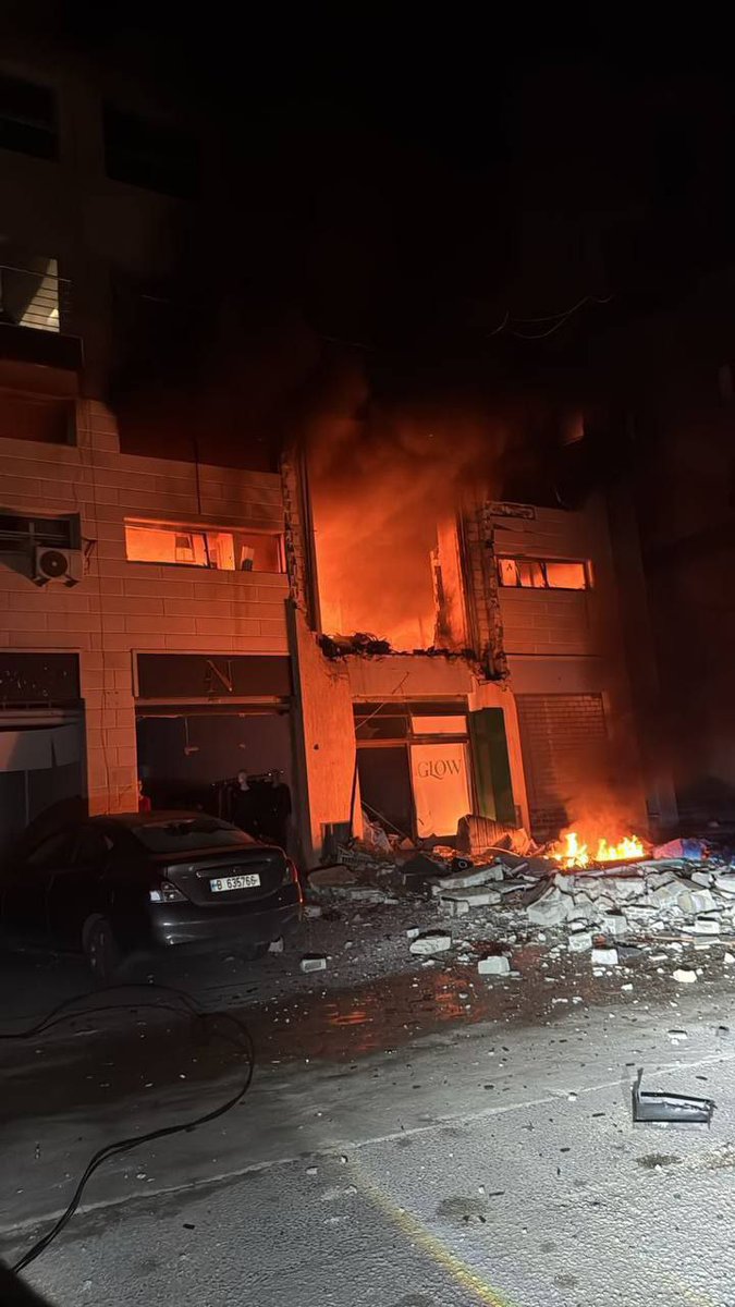 Extensive destruction caused by airstrikes on the Saray neighborhood in Nabatieh, southern Lebanon