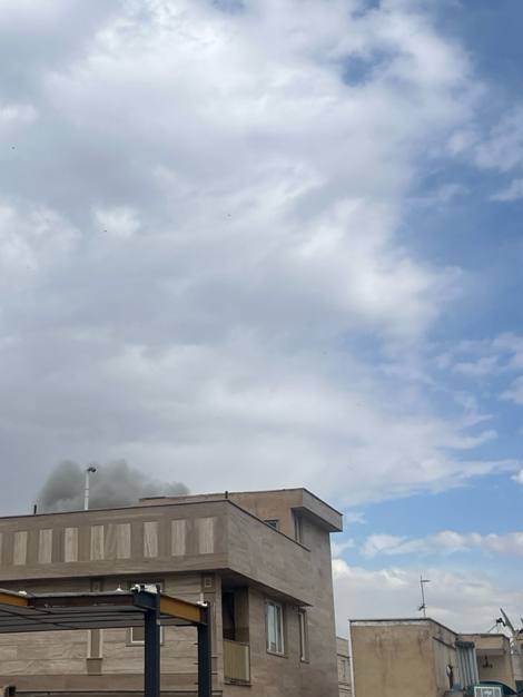 Airstrike near Khazane, presumably IRGC Basij Bokharaei base Southern Tehran