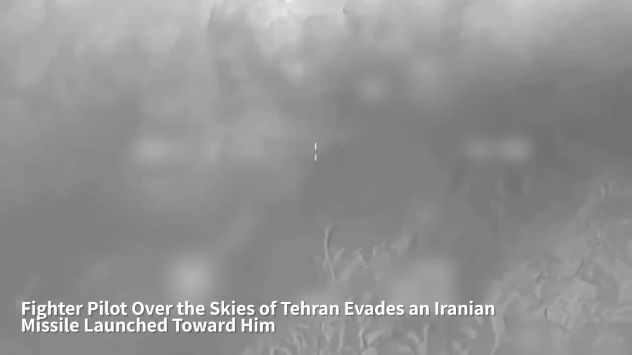 The Israeli army released footage of an Israeli Air Force fighter jet evading an Iranian missile that targeted his aircraft over the skies of Tehran