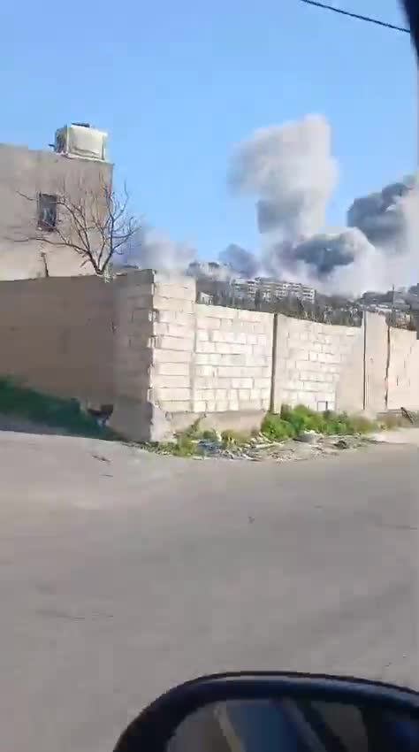 Scenes from the Israeli raid that targeted a house in the town of Al-Lubiyah
