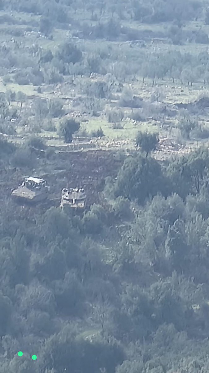 Lebanon Debate correspondent: An Israeli force is advancing south of Kafrshouba, comprising 3 tanks, armored vehicles, a bulldozer, and dozens of soldiers.