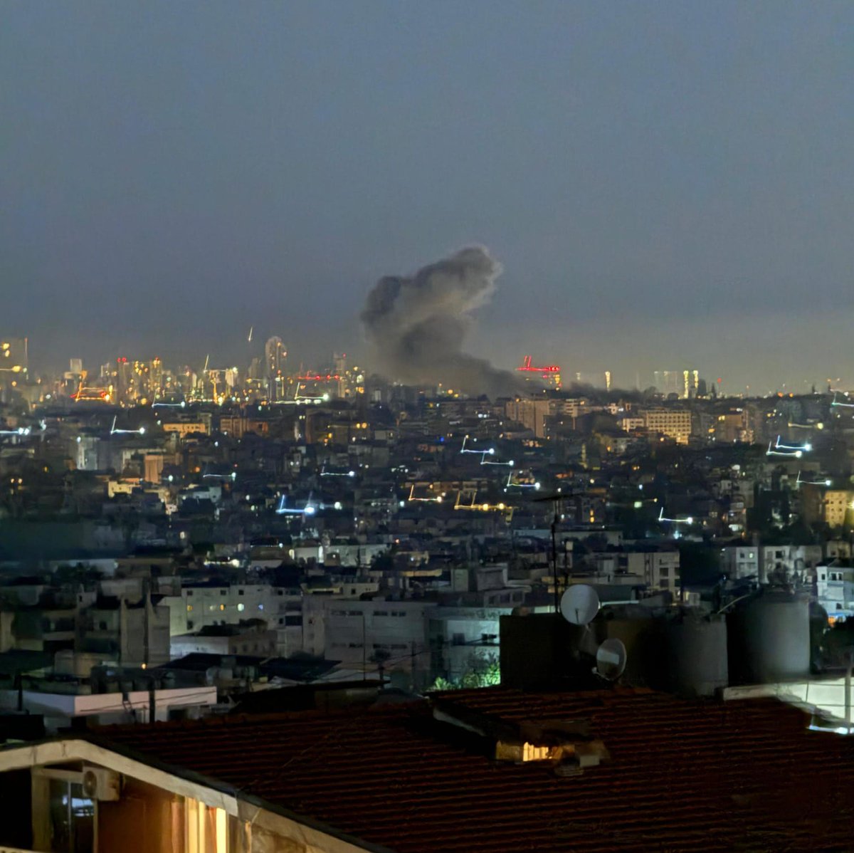 The Israeli raid that targeted the southern suburbs of Beirut a short while ago