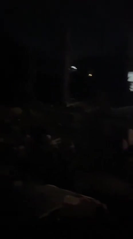 Fire and destruction caused by an Israeli airstrike on the town of Toul in southern Lebanon