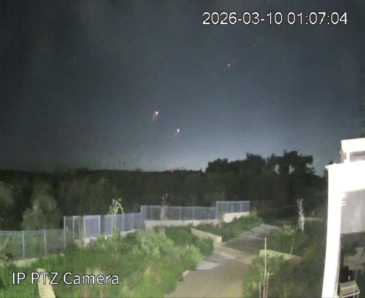 Interceptions in the skies over Haifa from the last barrage towards the northern region