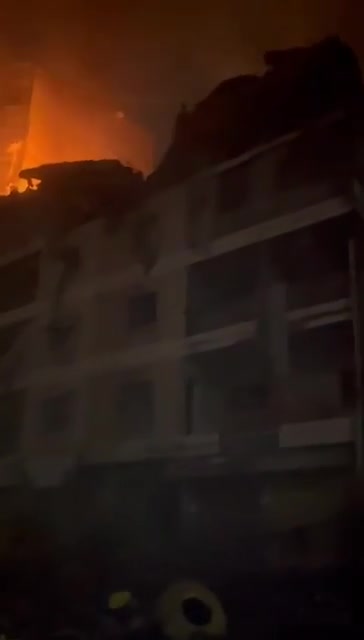 Extensive damage to buildings; as a result of raids on the Maamoura neighborhood in the southern suburbs of Beirut