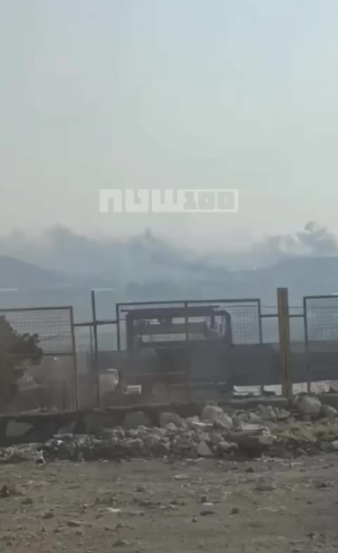 American-Israeli airstrikes in the industrial area in northern Tehran today.