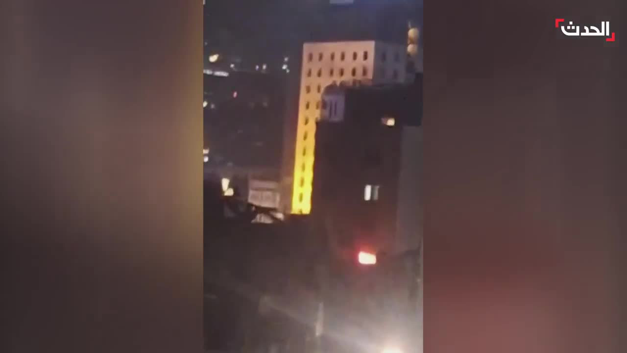 Footage circulating online shows an Israeli drone targeting the Nabaa area north of Beirut