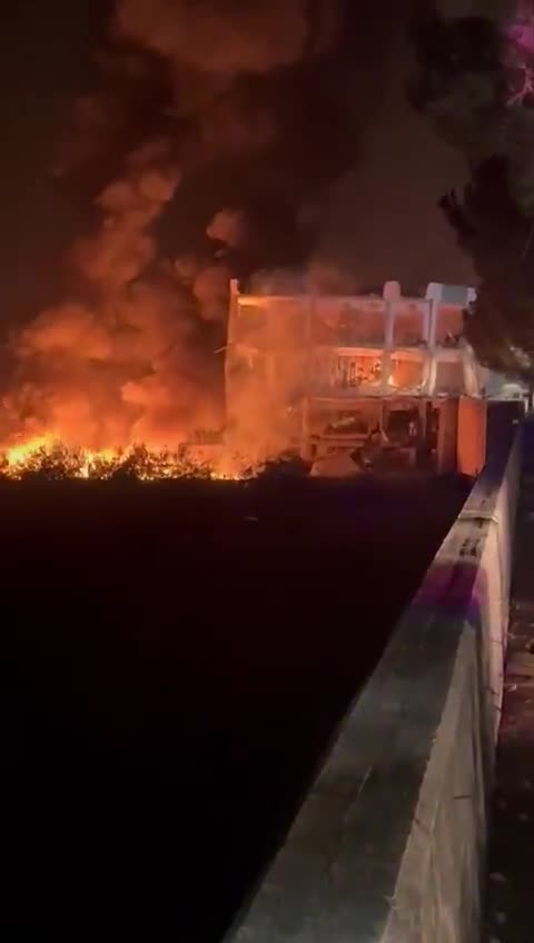 אתר הפיגוע במרכז רשות הבריאות בבורג' קלאוויה