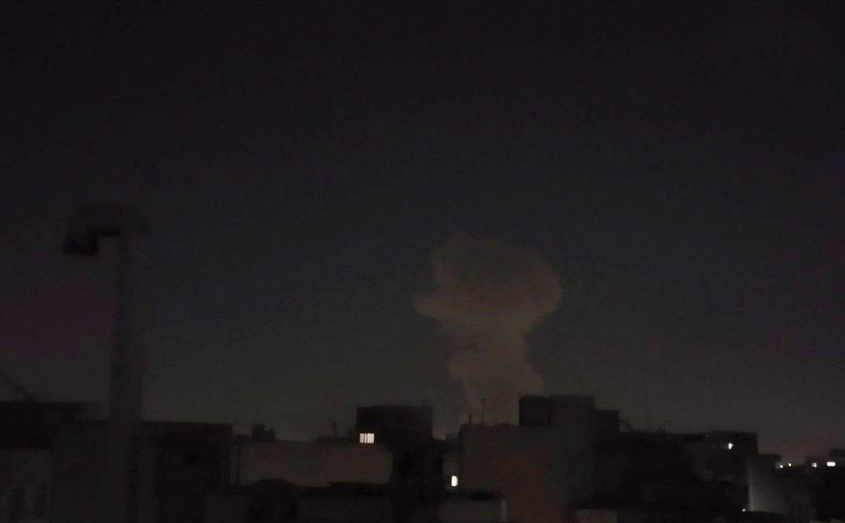 Very heavy bombardment on Damavand Street in the capital Tehran