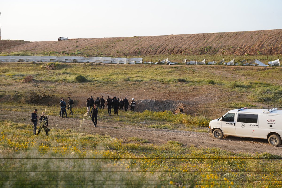 An Iranian ballistic missile struck an open area in the southern city of Beersheba. The blast shattered windows in nearby homes, though no injuries are reported