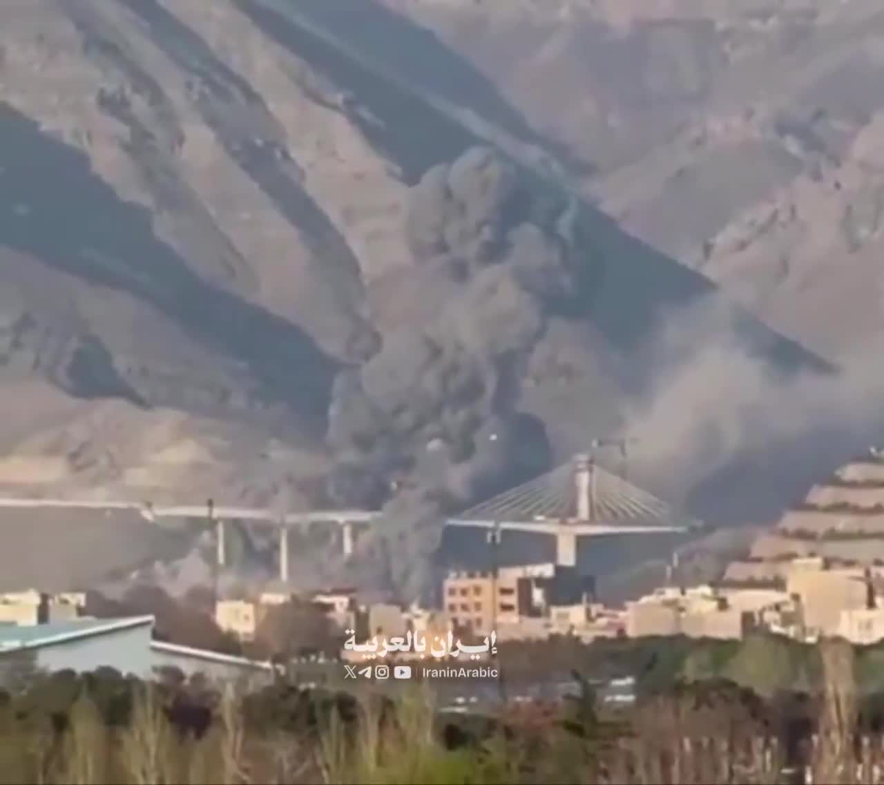 An Israeli-American airstrike destroyed B1 bridge that connects Tehran and Karag Iran