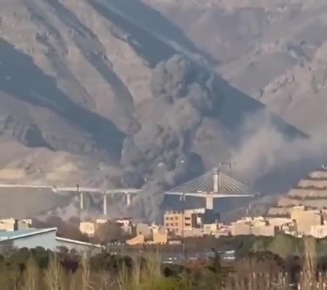 Another airstrike on the B1 bridge in Azimieh, Karaj, around 5:30 PM